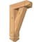 Ekena Millwork Traditional Arts and Crafts Smooth Bracket w/ Offset Brace, Western Red Cedar, 5 1/2"W x 16"D x 24"H BKT0604X16X24TRA03SWR - alternate 1